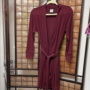Lands' End Deep Burgundy Women's Robe